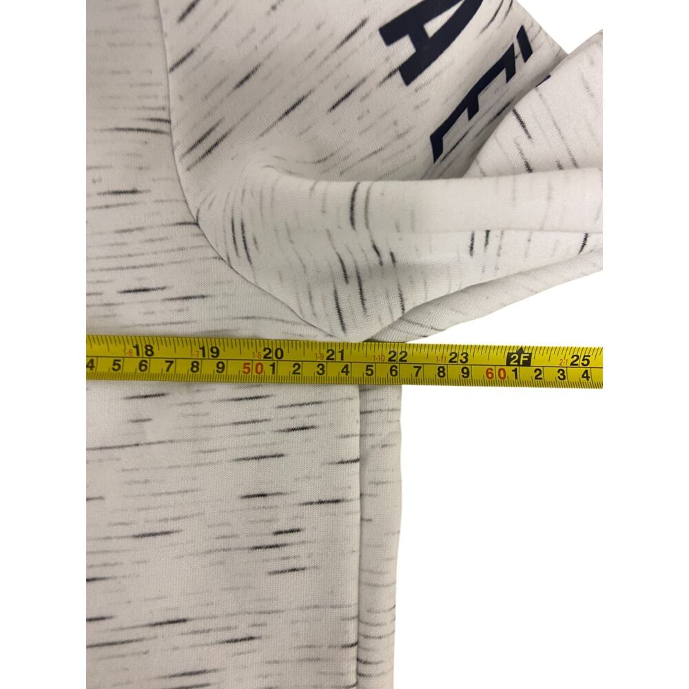 Aeropostale Full Zip Hoodie Womens Large White Gray Embroidered Long Sleeve - Picture 5 of 7